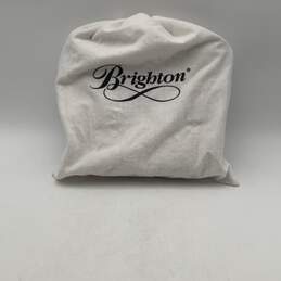 Brighton Womens Pink Brown Zipper Pocket Adjustable Strap Crossbody Bag Purse alternative image