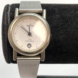 Designer Skagen Swiss Silver-Tone Mesh Band Round Dial Analog Wristwatch