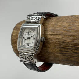 Designer Brighton Silver-Tone Stainless Steel Analog Quartz Wristwatch