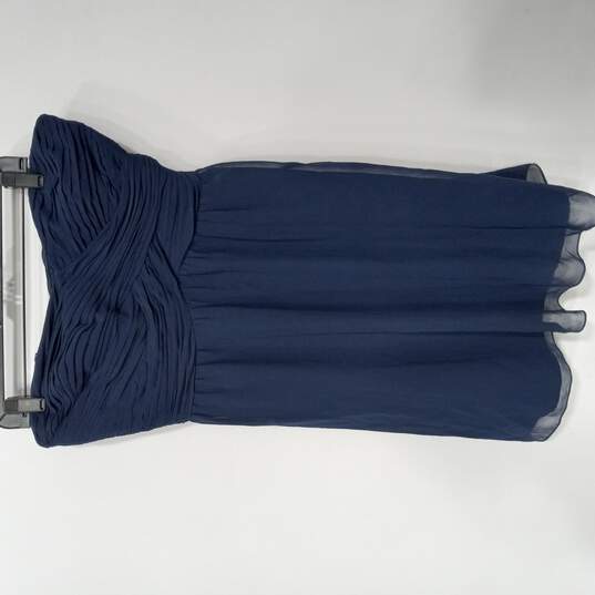 Lauren Ralph Lauren Women's Indigo Blue Strapless Mini Dress Size 12 NWT image number 1