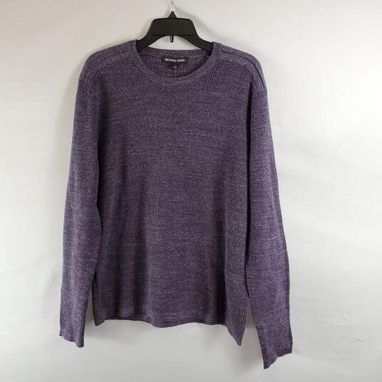 Michael Kors Women Purple Sweater L NWT image number 1