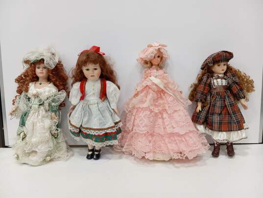 Vintage Bundle of Four Porcelain Dolls image number 9