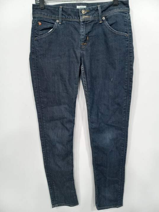 Women's Hudson Blue Denim Collin Flap Skinny Jeans Size 29 image number 1