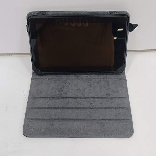 Amazon Kindle Fire Black Tablet Model D01400 with Folio Case image number 2