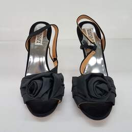 Badgley Mischka Women's Floral Black Heels Size 8