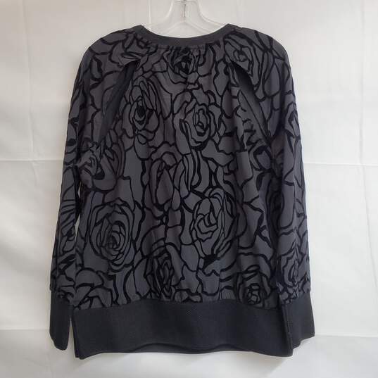 FABLETICS Womens Lola Back At It Floral Long Sleeve Cutout Pullover Top Sz M image number 2