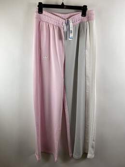 Adidas Women Pink Wide Legged Sweatpants L NWT