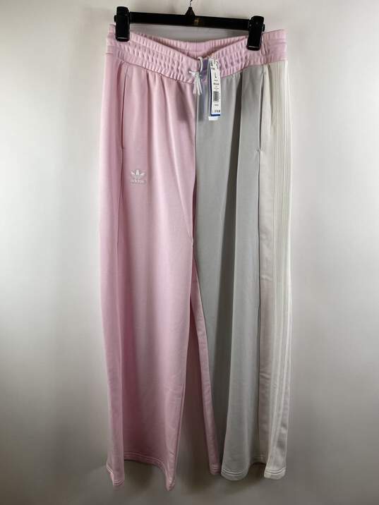 Adidas Women Pink Wide Legged Sweatpants L NWT image number 1