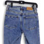 Womens Blue Denim Medium Wash 5-Pocket Design Straight Leg Jeans Size 24 image number 4