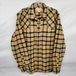 Filson Cotton Long Sleeve Button Up Flannel Shirt Size L