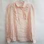 Kate Spade New York Textured Pink Button Blouse Size 2 image number 1