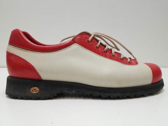 Walter Genuin Golf Multi Red Leather Lace Up Oxford Shoes Women's Size 8 image number 5