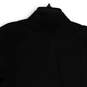 Mens Black Spread Collar Short Sleeve Side Slit Polo Shirt Size Medium image number 4