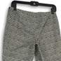 Lafayette 148 New York Womens Black White Plaid Pull-On Ankle Pants Size 4 image number 4