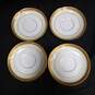 Bundle of 4 White w/ Gold Tone Trim Vintage Collector Plates image number 1