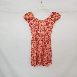 Motel Peach & Pink Floral Patterned Baby Doll Galova Dress WM Size M NWT alternative image
