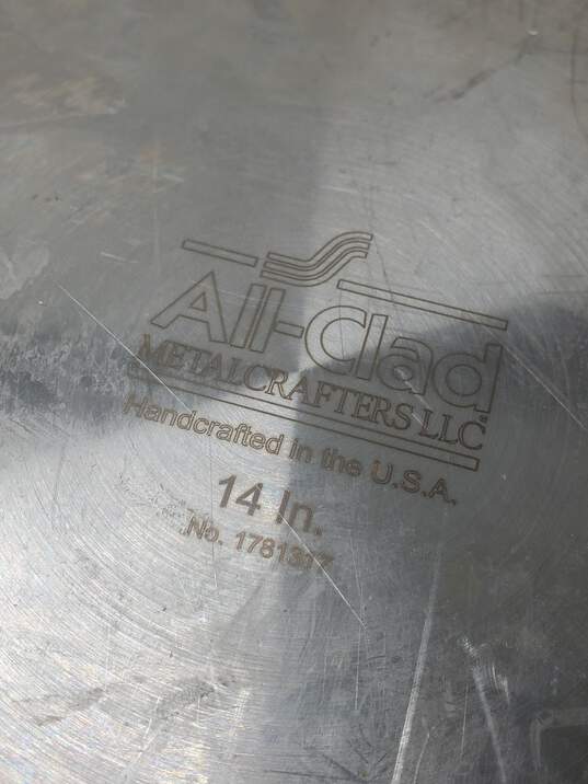 x2 All-Clad Outdoor Stainless Steel Chicken Roaster & 14 in. Frying Pan image number 3