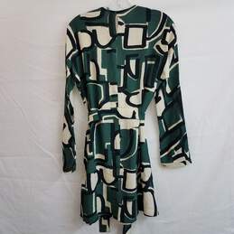 Zara frida abstract short printed belted dress XS alternative image