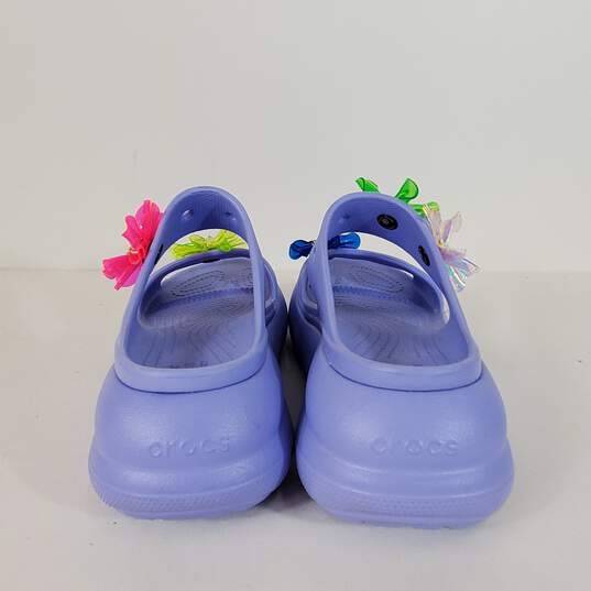 Crocs Classic Iconic Rubber Sandals Purple 10 image number 4