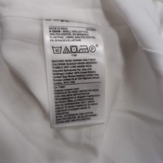 Banana Republic White Long Sleeve Tie Dress Size 4 NWT image number 4