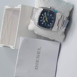 Diesel NIB DZ1556 Black Dial Silver Tone Watch