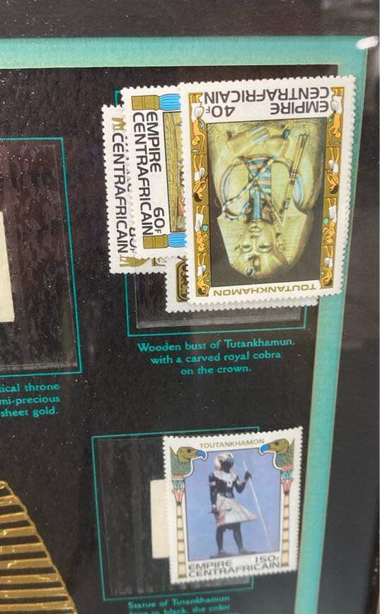 Treasures of Tutankhamun Egyptian Stamp Empire Centrafrican 180f Framed image number 5