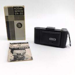 Vintage Kodak Senior Six-20 Folding Film Camera With Original Box