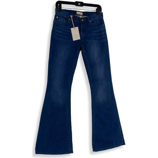 NWT Womens Blue Denim Medium Wash 5-Pocket Design Bootcut Jeans Size 5/27 image number 1