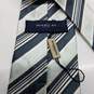 AUTHENTICATED MENS BURBERRY LONDON SILK BLEND STRIPED TIE image number 3