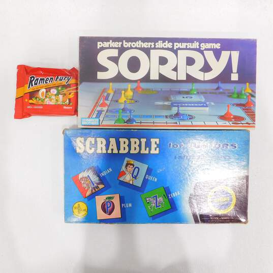 Vintage Game Lot Sorry! Scrabble For Juniors image number 1