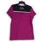 Womens Pink Scoop Neck Short Sleeve Pullover T-Shirt Size X-Large image number 2