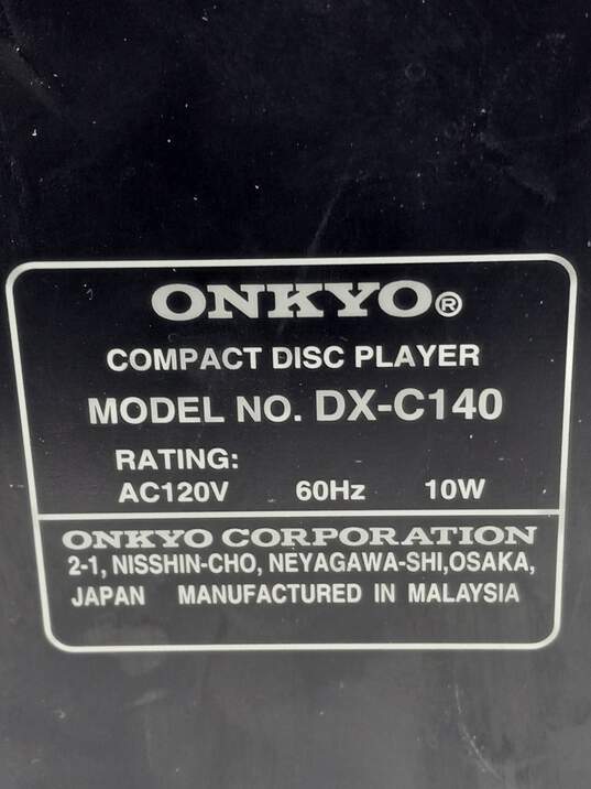 Onkyo Compact Disc Player DX-C140 image number 4