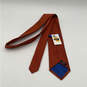 NWT Mens Orange Silk Clip-On Adjustable Classic Designer Neck Tie image number 2