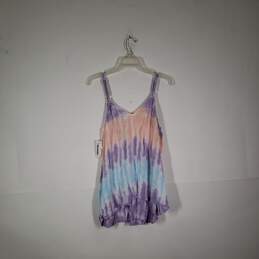 NWT Womens Tie-Dye Sleeveless V-Neck Pullover Camisole Tank Top Size 1 alternative image