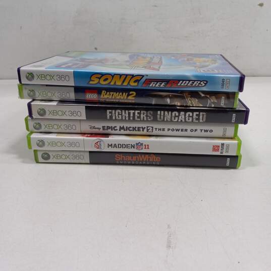 Bundle of 6 Assorted Xbox 360 Video Games image number 1