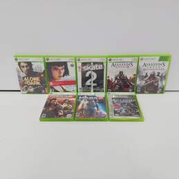 Bundle of 8 Microsoft Xbox 360 Video Gameas