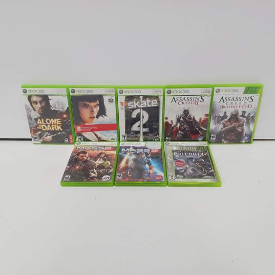 Bundle of 8 Microsoft Xbox 360 Video Gameas image number 1