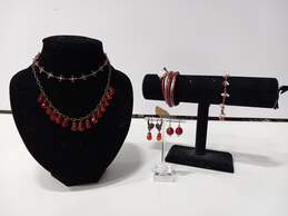 6pc Red Jewelry Bundle