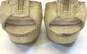 Michael Kors Gold Glitter Cage Zip Platform Pump Heels Shoes Size 8 M image number 5