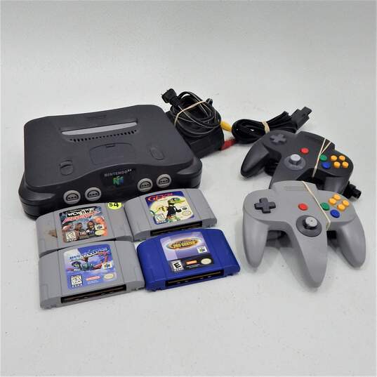 Nintendo 64 N64 w/4 Games Gex 64 image number 1