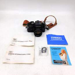 Chinon CE-4 SLR 35mm Film Camera With Lens & Manual