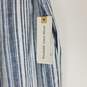 Land and Sea Women Blue Stripe Beach Shorts M NWT image number 3