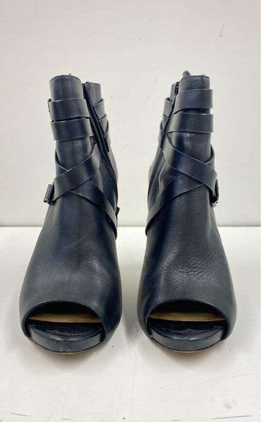 Gianni Bini Sevyn Peep Toe Platform Heel Booties Black 11 image number 2