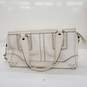 Coach Hamptons Andrea Large White Leather Satchel Bag image number 4