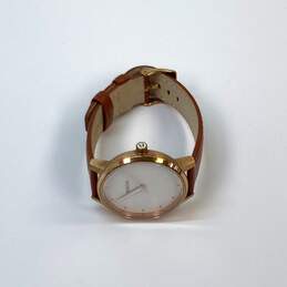 Designer Nixon The Kensington Brown Leather Strap Analog Dial Quartz Wristwatch alternative image