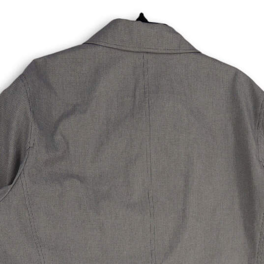 Mens Gray Long Sleeve Welt Pocket Button Front Jacket Size X-Large image number 4