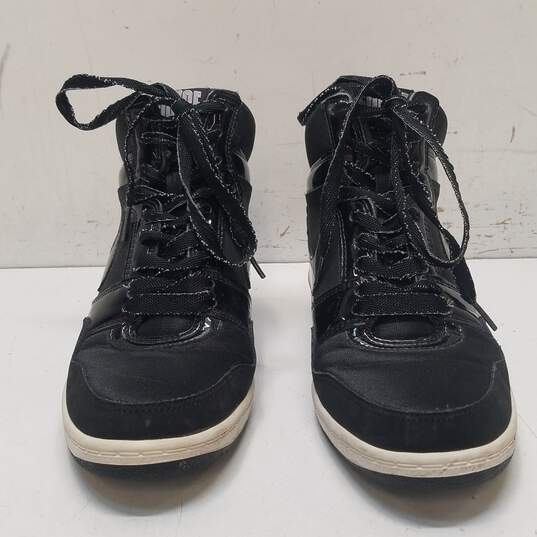 Nike Force Sky High Black Hidden Wedge Casual Sneakers Women's Size 8 image number 5