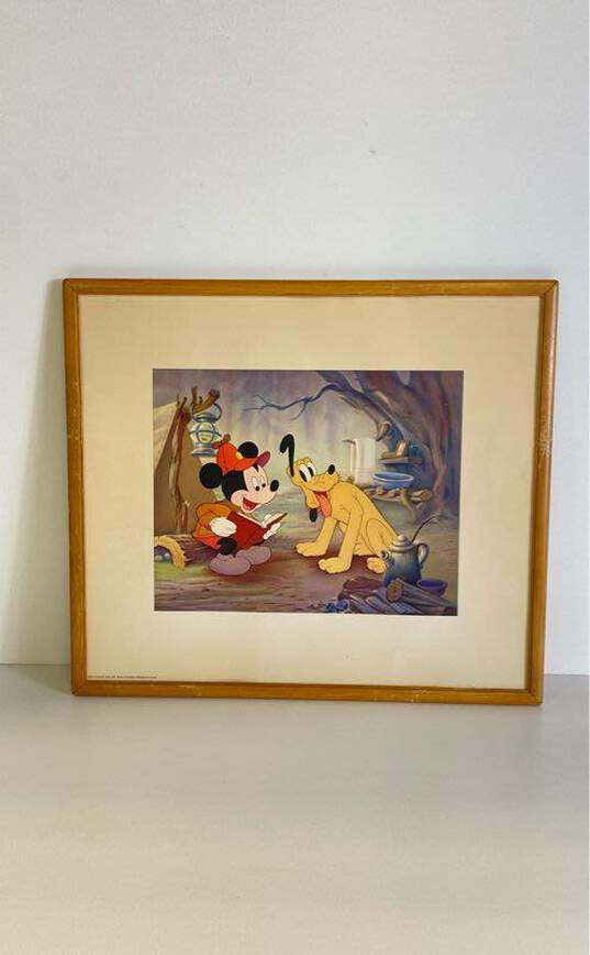 Mickey Pluto Dye Transfer Image Print by Walt Disney Productions c. 1939 Framed image number 1
