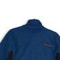 Mens Blue Long Sleeve Mock Neck Quarter Zip Pullover Sweater Size Medium image number 4