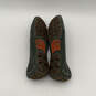 Mens Suede Green Moc Toe Fashionable Slip-On Loafer Shoes Size 10 image number 7